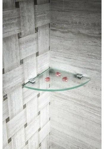 SAPHO XJ018 Asoffi držiaky sklenenej poličky  8 mm, strieborná