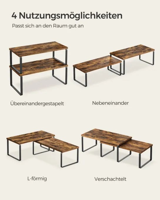 Set 4 kuchynských políc KCS022X01
