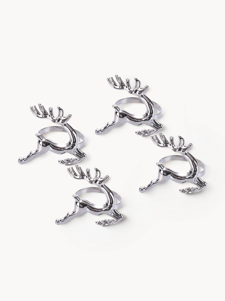 Krúžok na obrúsky Reindeer, 4 ks