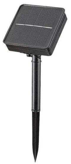 RABALUX 77003 Ximpu solárne svietidlo dekoratívne - reťaz s lampášmi LED 4800mm 0,1W/5lm 2700K IP44 čierna, biela, súmrakový senzor