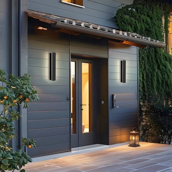 Brilagi - LINEAR vonkajšie nástenné LED svietidlo, 8 W, 230 V, 4000 K, IP65, čierne