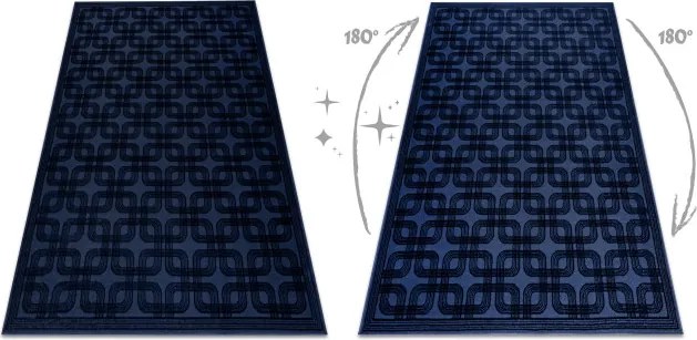 Koberec AURA J2556A tmavomodrý