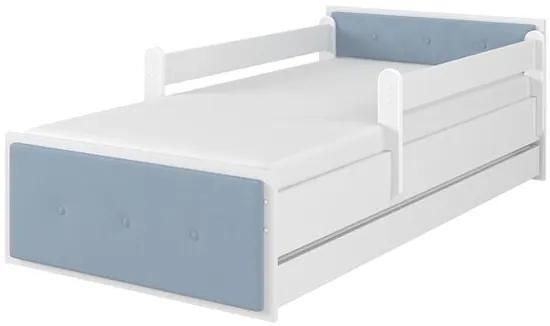 Raj posteli Detská čalúnená posteľ MAX  XXL " modra" borovica nórska