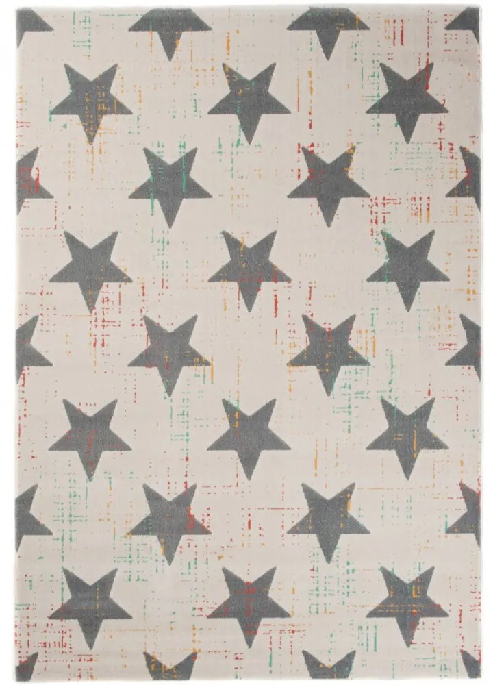 Kusový koberec PP Hviezdy krémový, Velikosti 160x229cm