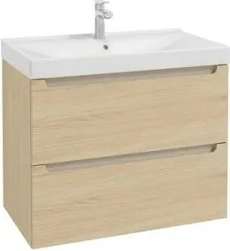 Kúpeľňová skrinka s umývadlom Naturel Stilla 80x60x45 cm dub Vicenza mat STILLADV08057U3