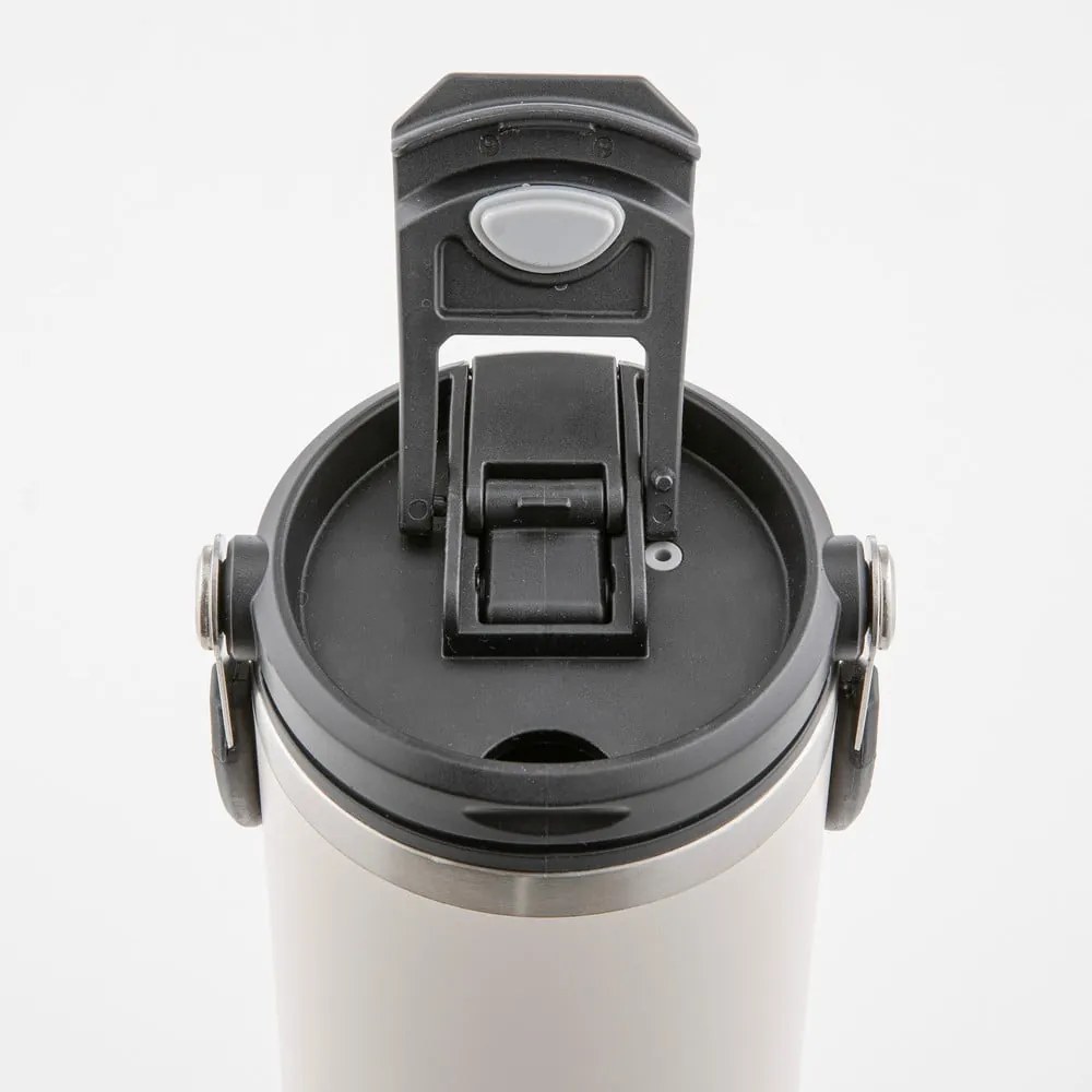 Béžová cestovná fľaša z nehrdzavejúcej ocele 1 l Eco – Ladelle