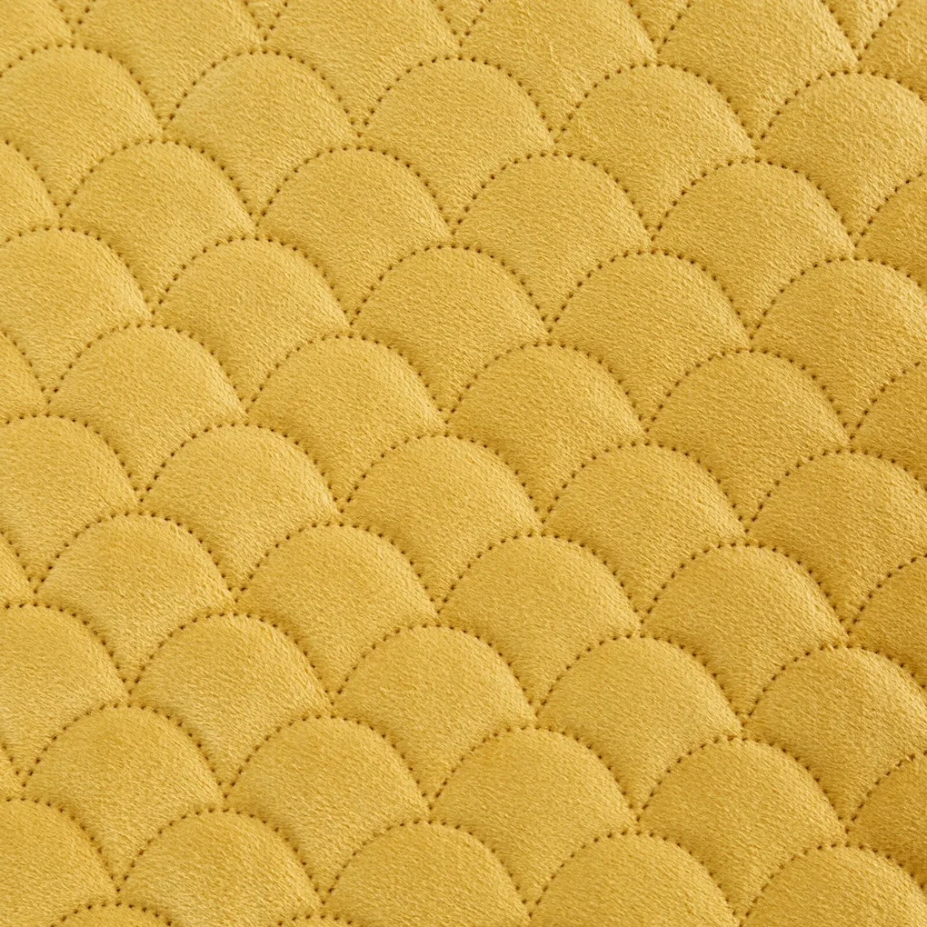 PREHOZ NA POSTEĽ ARIEL 220X240 CM HORČICOVÝ