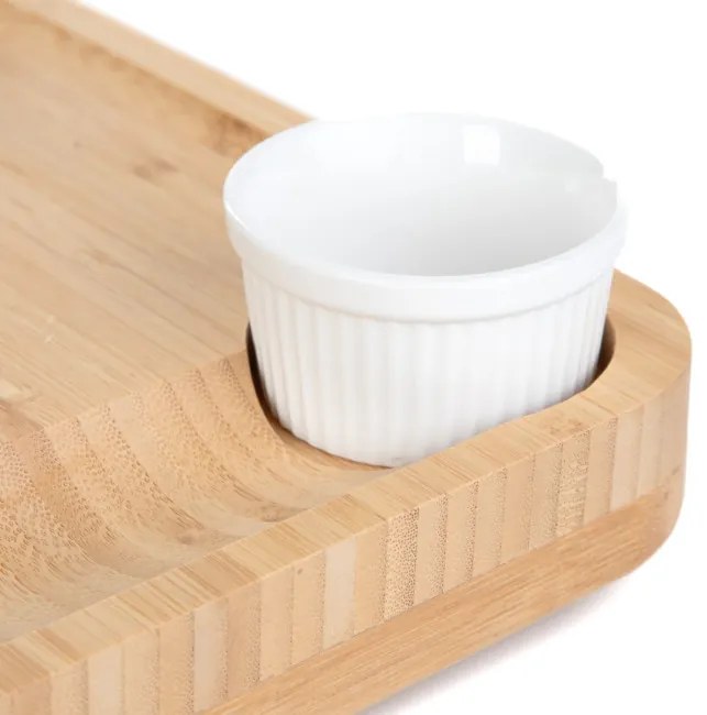 Servírovacia doska RUMI s nožmi a miskami 887388