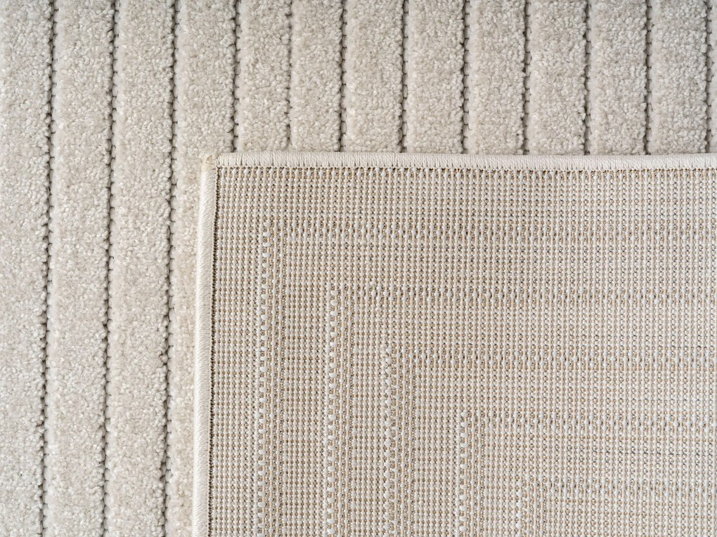 Ayyildiz, Kusový koberec Nova 1202 cream - na von aj na doma, 120x170, biela, chodba / predsieň