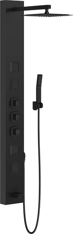 Mexen Orco sprchový panel, čierny - 7607-03-70