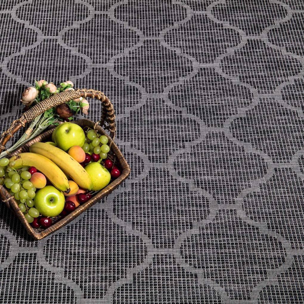 Dekorstudio Šnurkový koberec PALM 3069 - grafitový Rozmer koberca: 120x170cm