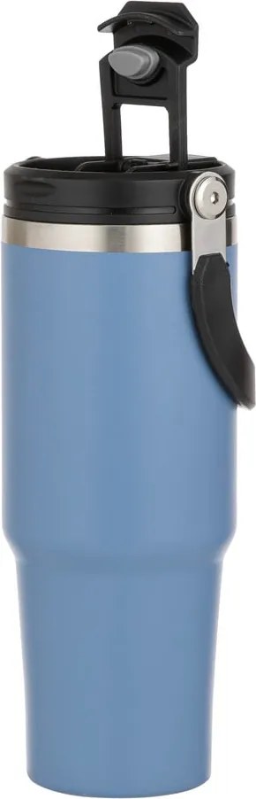 Modrá cestovná fľaša z nehrdzavejúcej ocele 1 l Eco – Ladelle