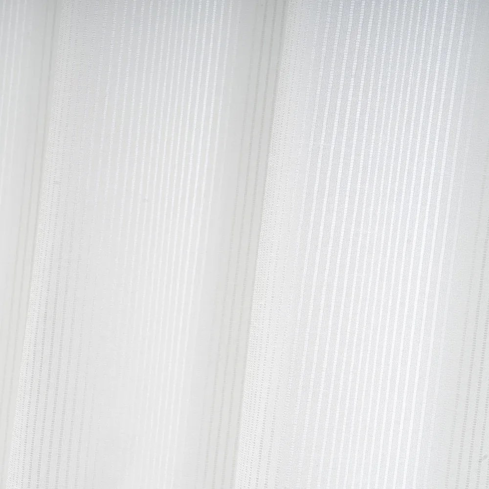 Biela záclona s prímesou ľanu 140x260 cm Fifties – Casa Selección