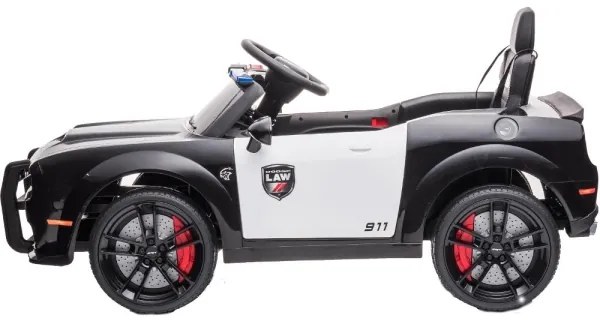 Elektrické autíčko Dodge Challenger Policie 50W/4500 mAh čierno-biele