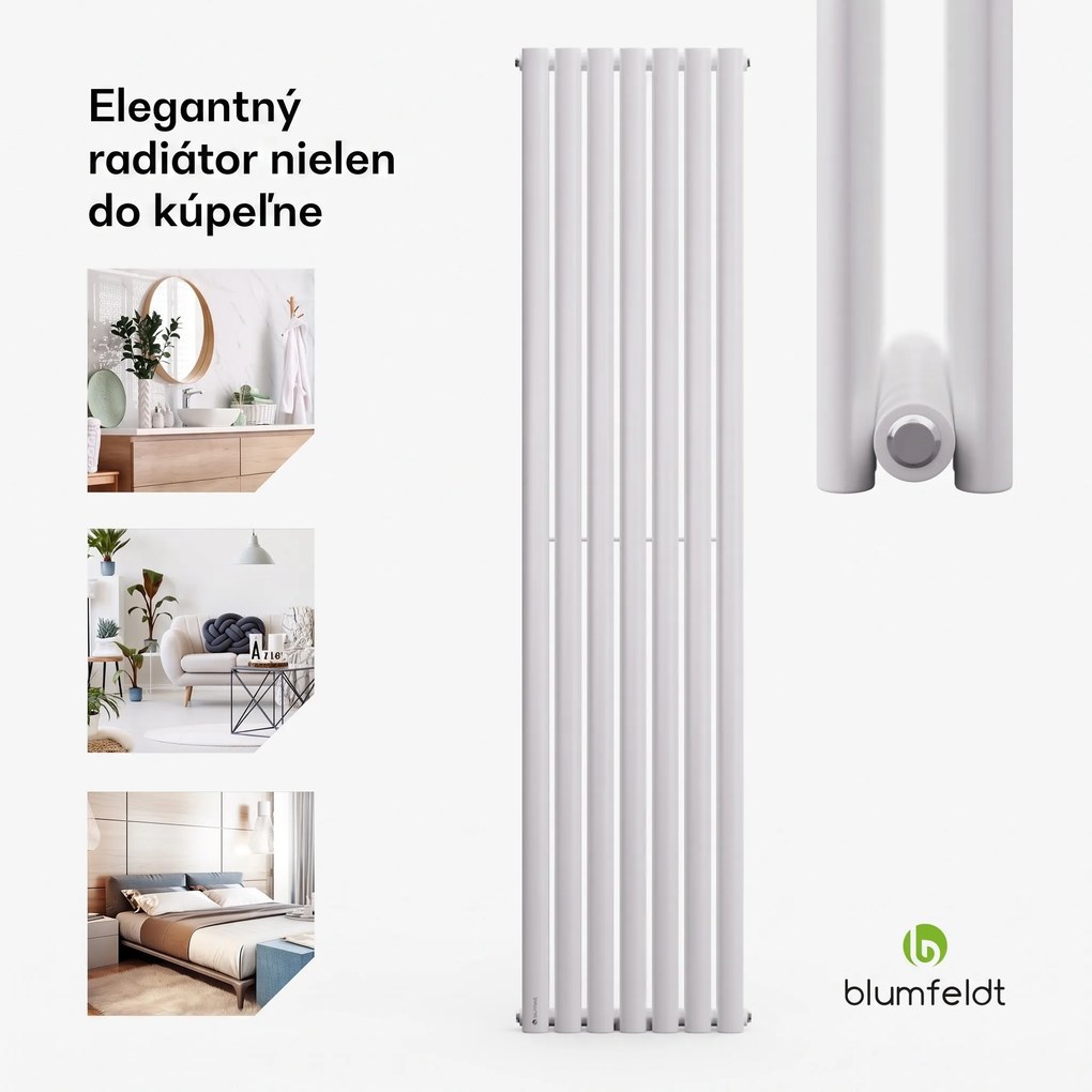 Blumfeldt Tallheo, 41 x 180, radiátor, kúpeľňový radiátor, rúrkový radiátor, 1435 W, teplovodný, 1/2