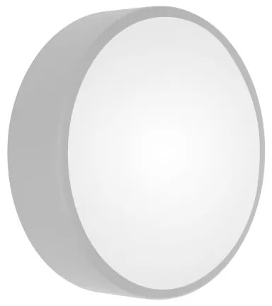 Vonkajšie stropné svietidlo so senzorom CLEO 2xE27/24W/230V pr. 30 cm šedá IP54