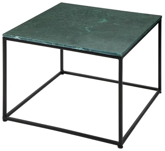 Konferenčný stolík Elements s mramorovou doskou zelený