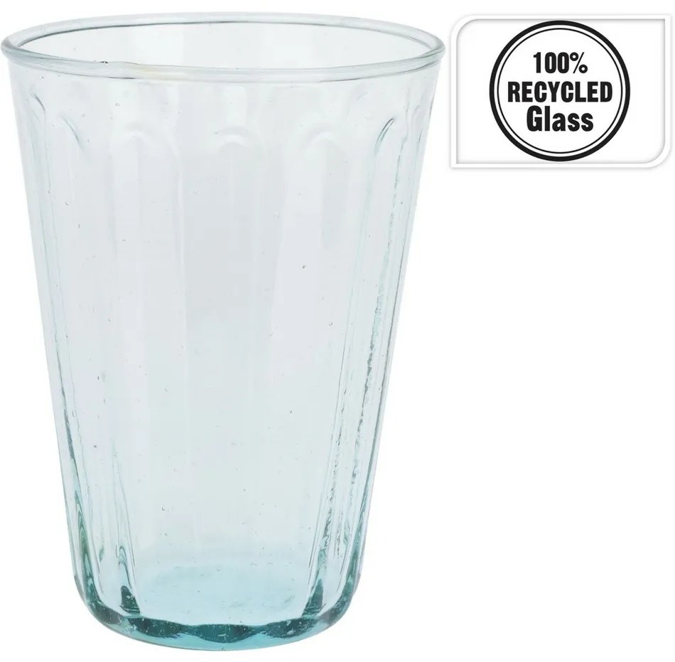 Sada pohárov z recyklovaného skla 400 ml, 4 ks