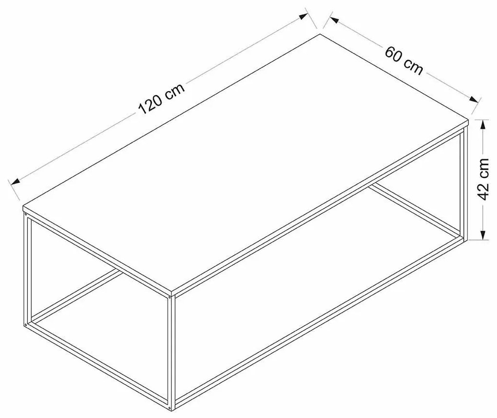 Konferenčný stolík Tiger 120 × 42 × 60 cm