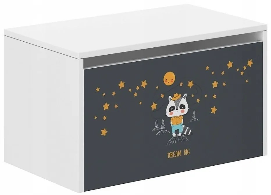Detský úložný box s nočnou oblohou 40x40x69 cm