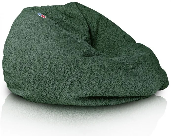 Sedací vak Bag Sako L Boucle Farba: Tm. zelený