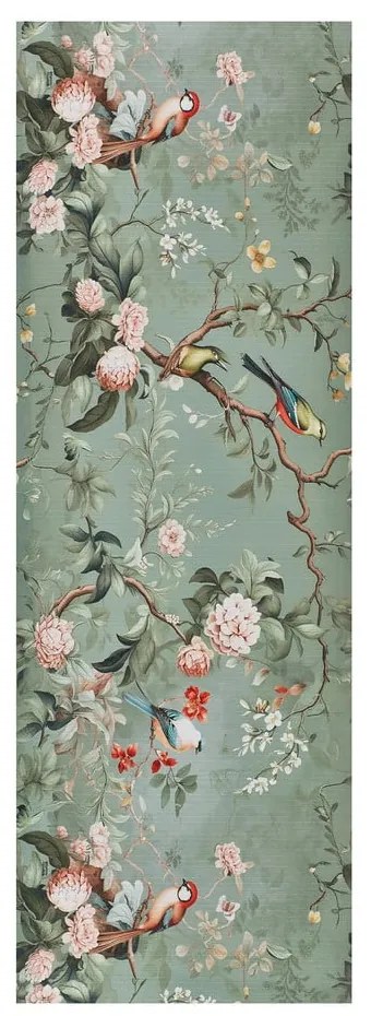 Svetlozelený prateľný behúň 52x100 cm Ricci Monet – Universal