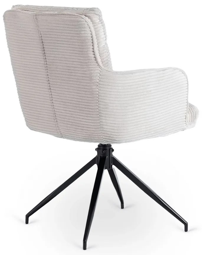 Otočná stolička MIA sivá