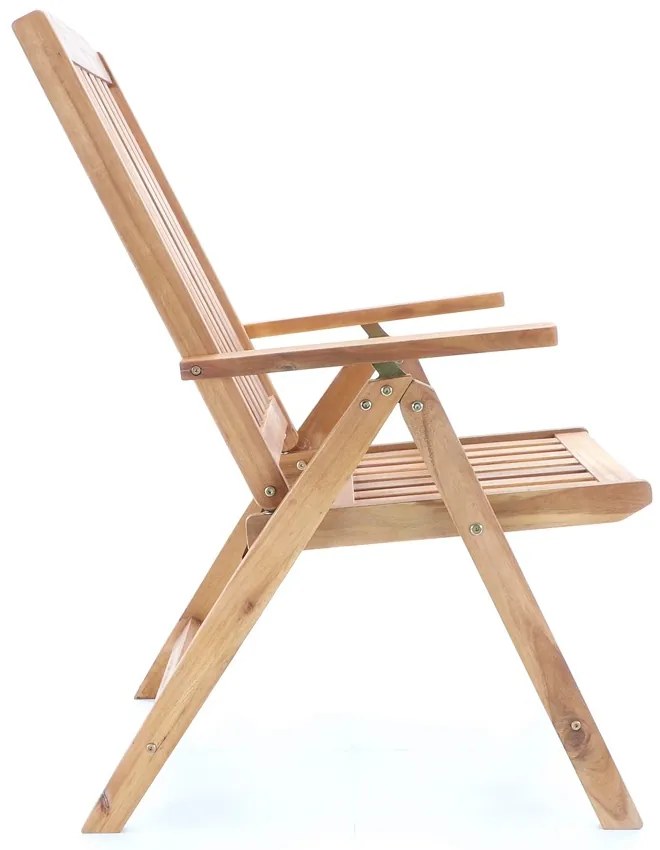 Záhradná stolička Kobe, hnedá