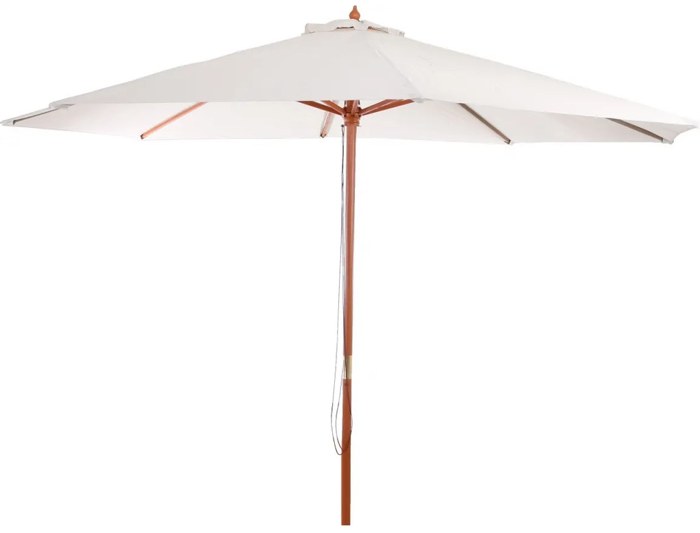 Slnečník Florida Ø 3,5m - polyester/drevo 7kg - krémová