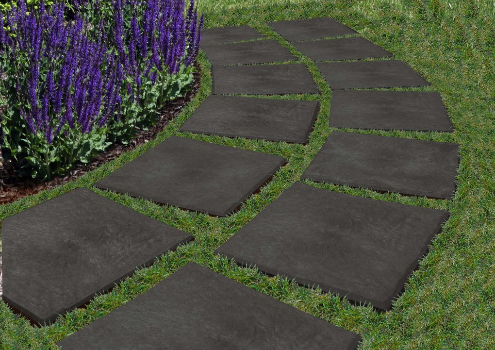 Plastová dlaždica STOMP STONE 30 x 30 cm, antracit MHEU5100297