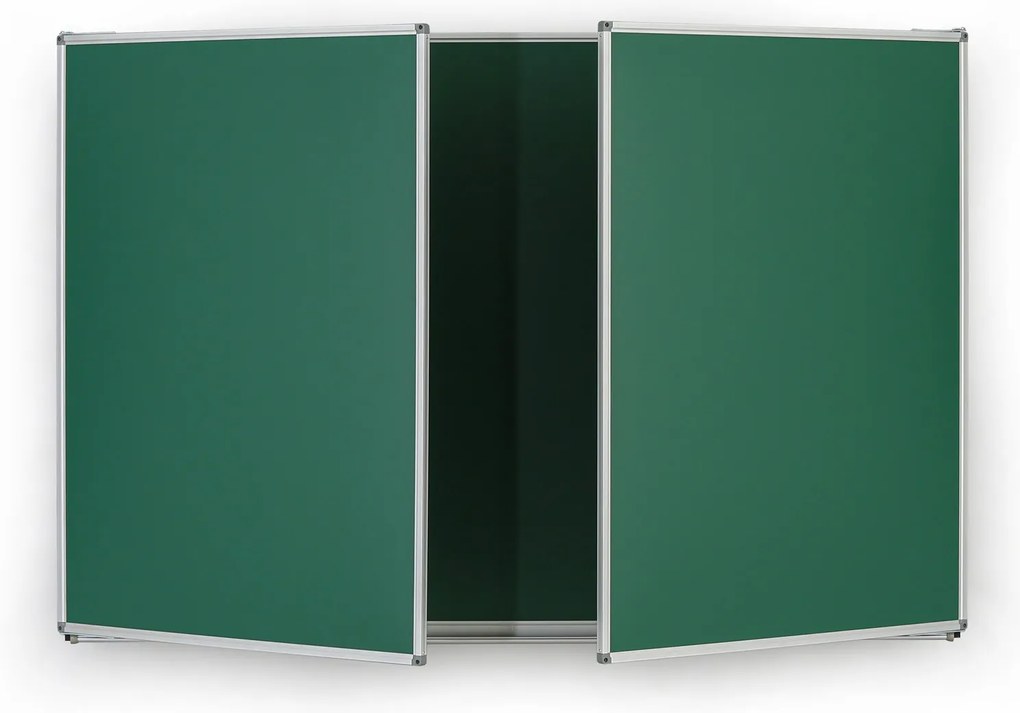 Roztváracia zelená keramická tabuľa pre popis kriedou, magnetická, 3600 x 1200 mm