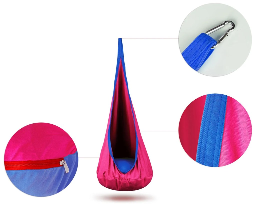Závesné kreslo Cocoon Neo-Sport ružové