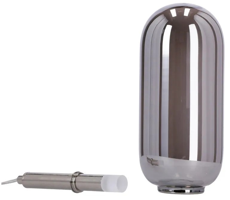 Antracitové LED závesné svietidlo so skleneným tienidlom ø 13 cm Fiuggi – Candellux Lighting