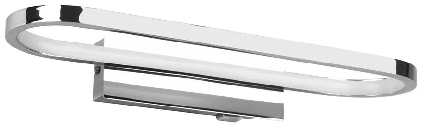 LED nástenné svietidlo v lesklej striebornej farbe (dĺžka 40 cm) Gianni - Trio