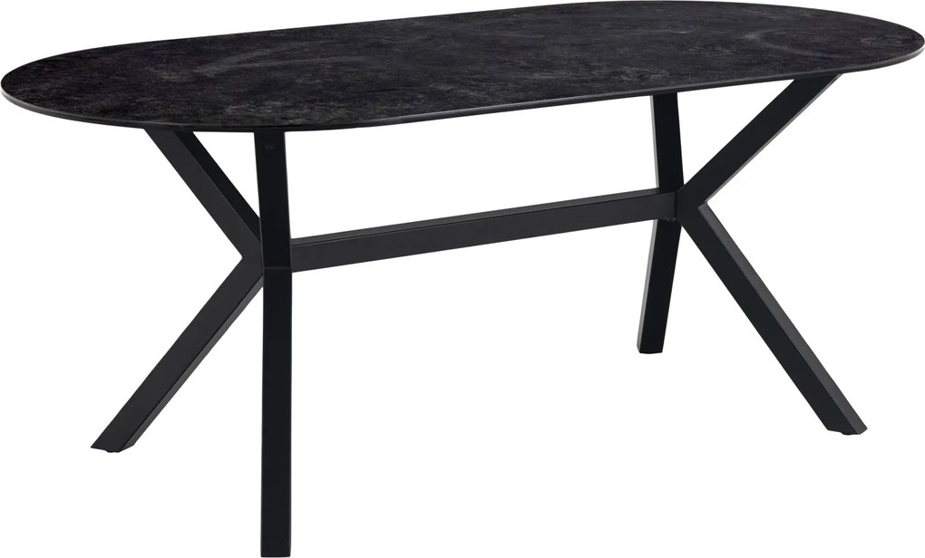 Dizajnový jedálenský stôl Aisha 180 cm čierny