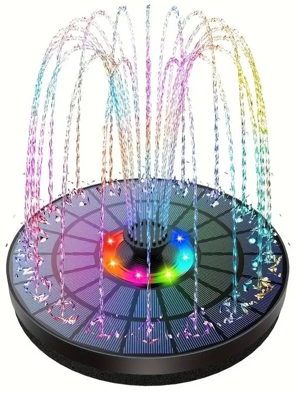 Svietiaca LED solárna záhradná fontána - Gardlov