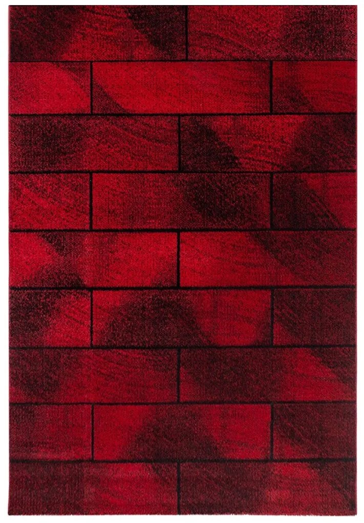 Ayyildiz, Kusový koberec Beta 1110 red, 200x290, červená, chodba / predsieň