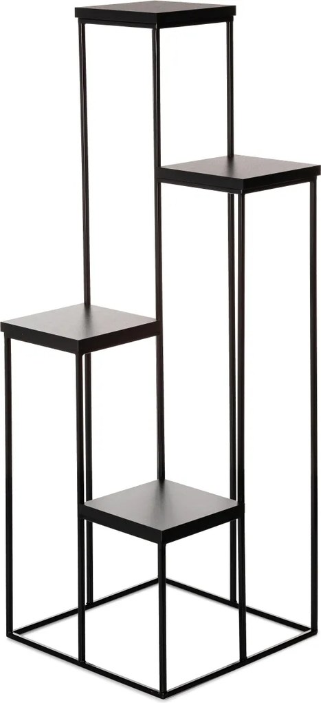 STOJAN NA KVETINÁČ KASKADA1 110X40X40 CM ČIERNA