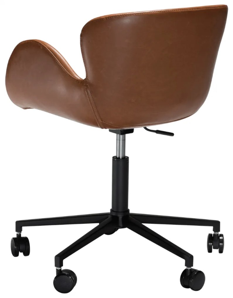 GAIA ČALÚNENÁ OFFICE STOLIČKA brown/black