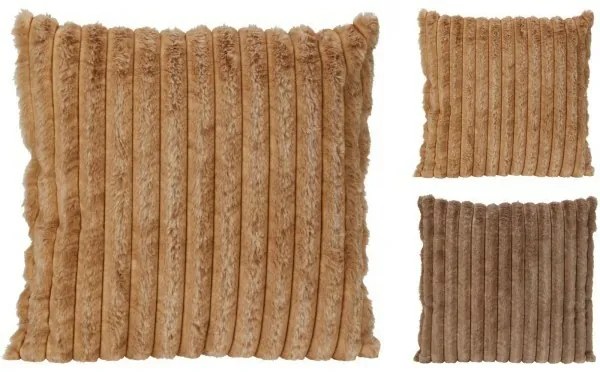 Vankúšik Stripes hnědá, 45 x 45 cm