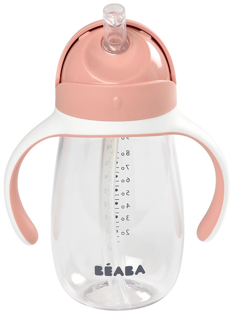 Hrnček so slamkou 300ml Old Pink