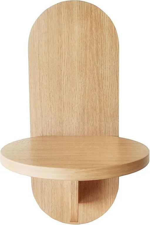 Polica v dekore duba v prírodnej farbe Soft - Woodman