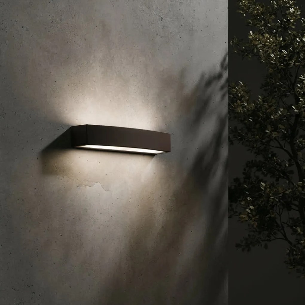 Ideal Lux 163550 vonkajšie nástenné svietidlo Andromeda Coffee 2x60W | E27 | IP54