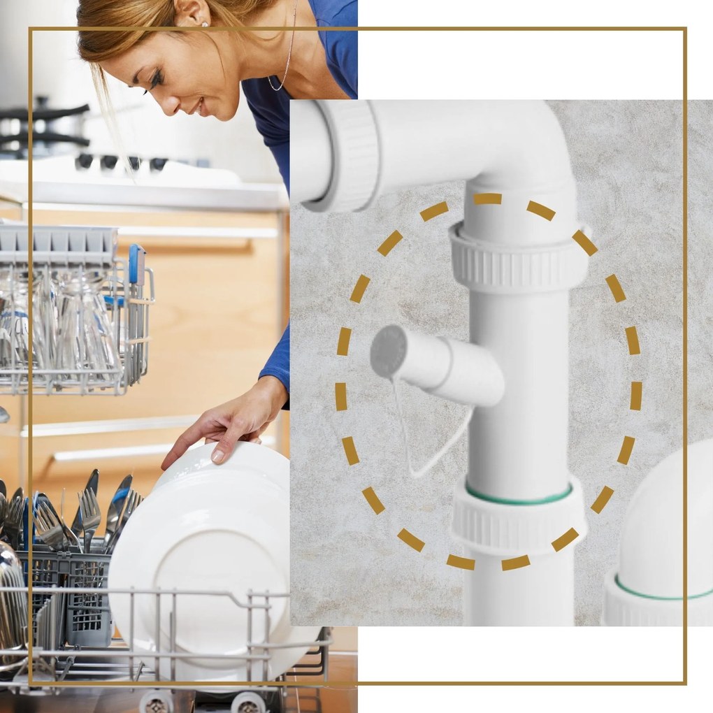 Gamma Gamma, 1-komorový manuálny sifón pre granitové drezy, grafitová, GMA-1M11BK