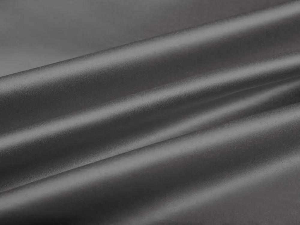 Biante Saténový behúň na stôl polyesterový Satén LUX-004 Sivohnedý 20x140 cm