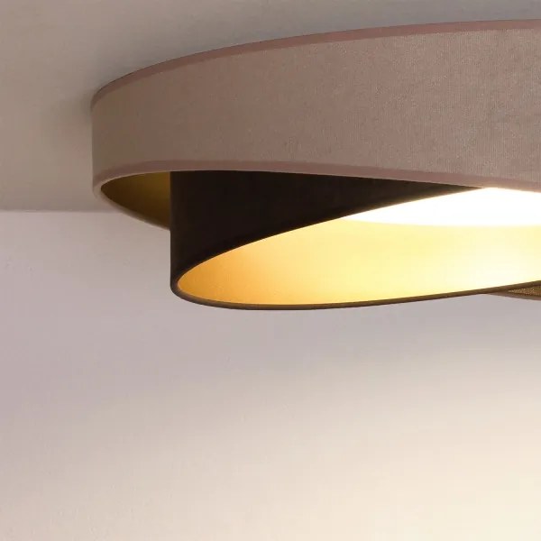 BRILAGI-LED Stropné svietidlo VELVET TWIST LED/24W/230V 4000K priemer 55 cm béžová/hnedá/zlatá