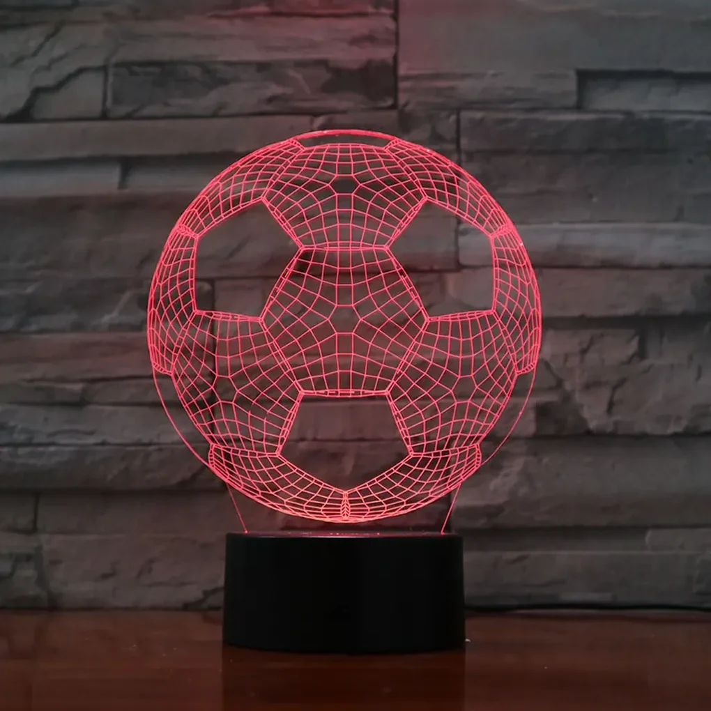 3Dmix 3DL-DRGB041 – 3D LED nočná lampa - Futbalová lopta (Dual RGB)