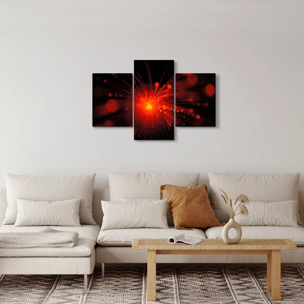 Obraz iskrenie abstrakcie (90x60 cm)