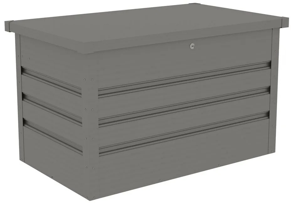 G21 Záhradný box Denver 280 L, metalický šedý plechový PE63900850