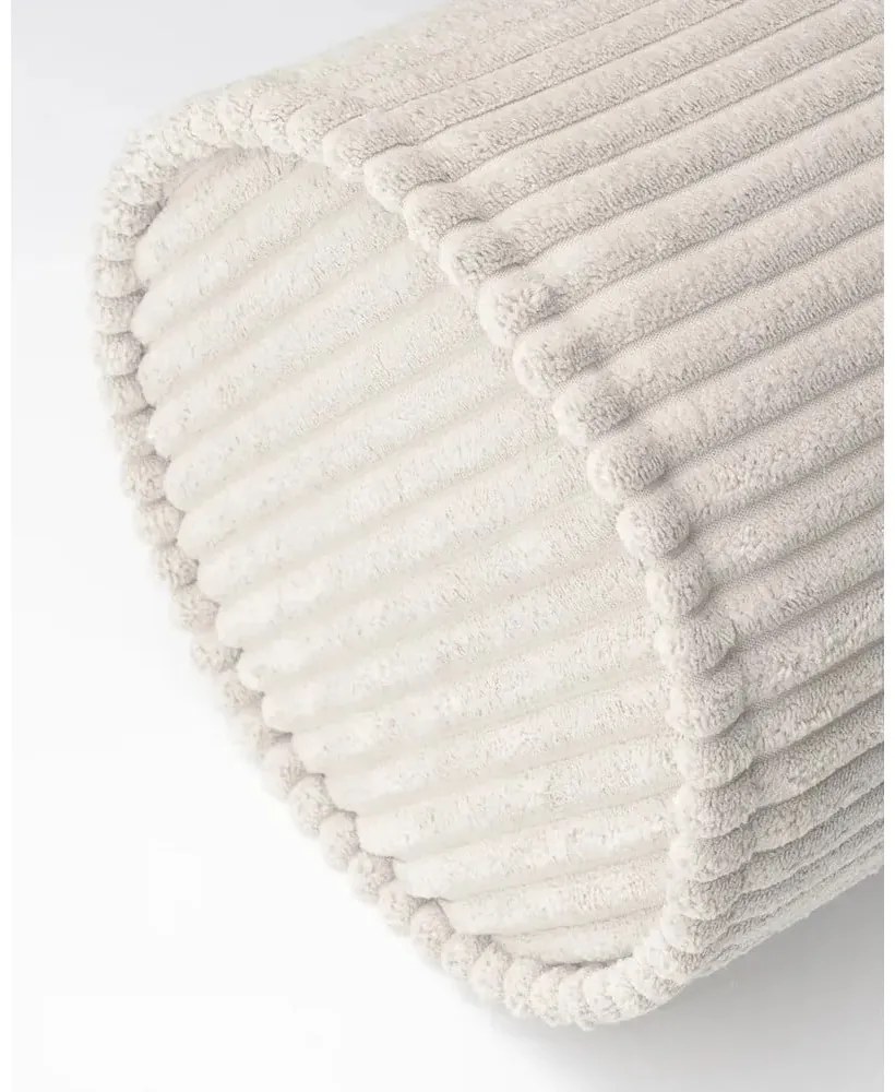 Krémový menčestrový detský pohovkový vankúš Roll – Wigiwama